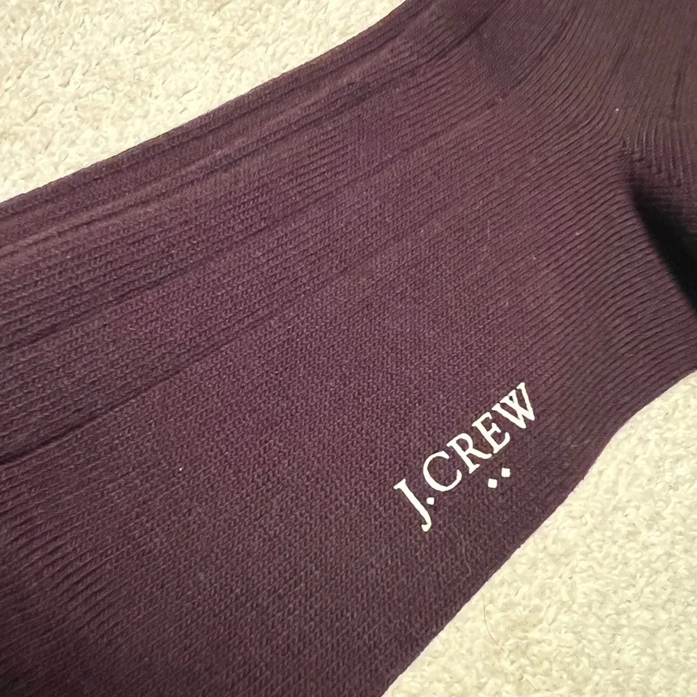 J. Crew Brown Dress Socks Crew Length